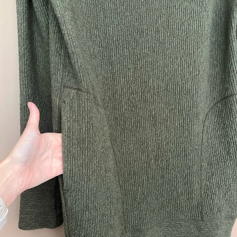 {Lululemon} Along the Way Dress in Heathered Dark Olive - Womens Small